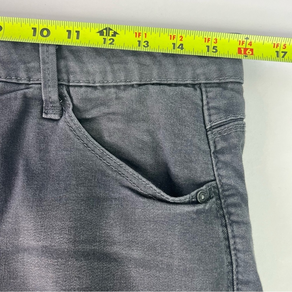 Democracy “Ab” Solution Women’s Gray Jeans Sz 10 Distressed Pockets Stretch - Picture 8 of 13